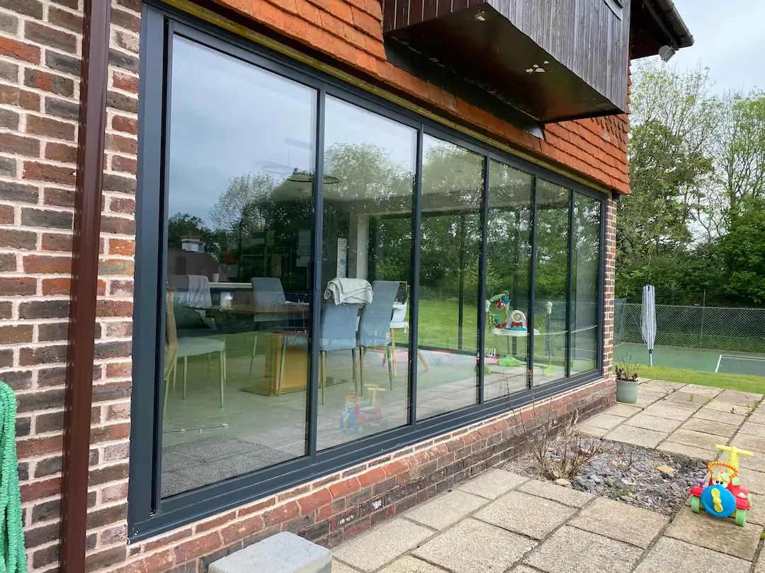 Big bifold doors, corner installation