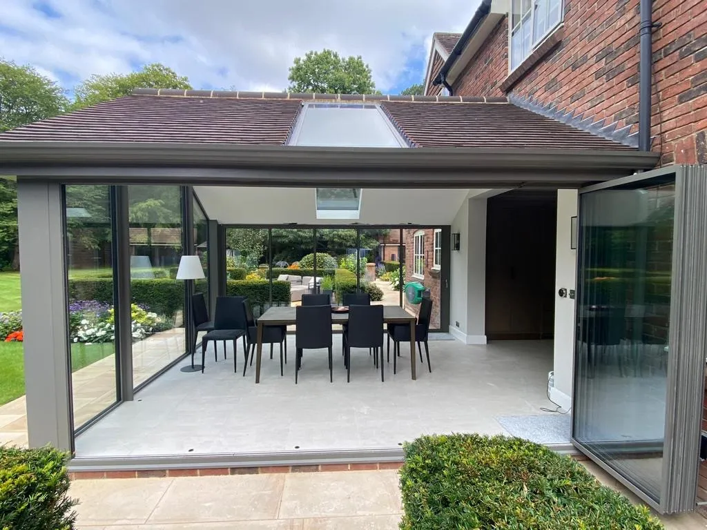 Dining room extension with bifolding doors