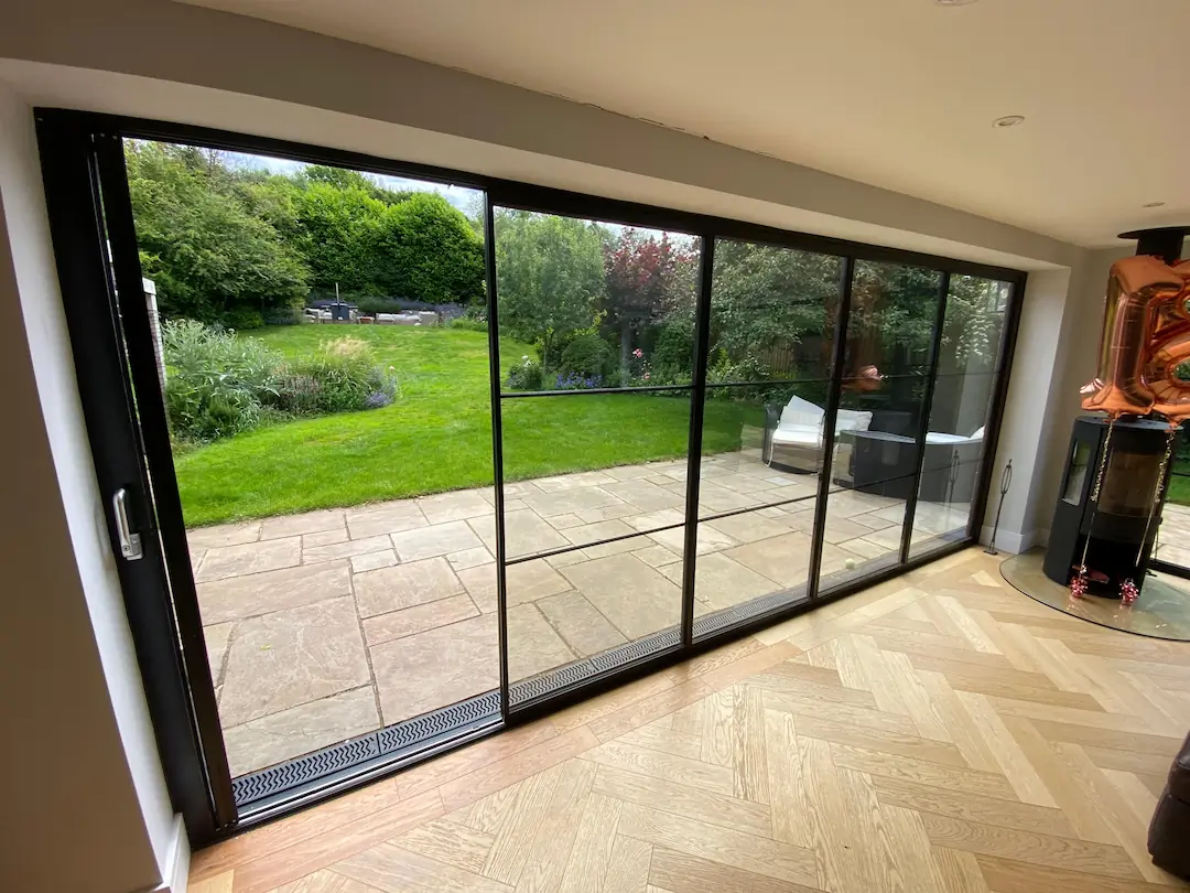 Crittall style external bifold doors