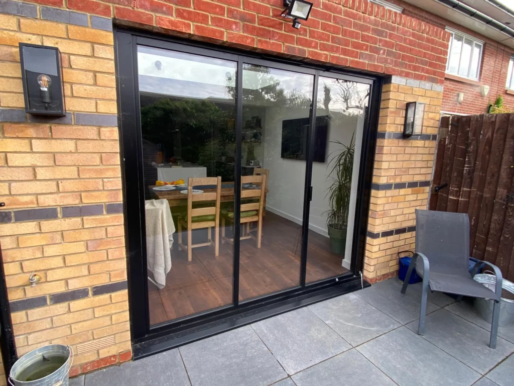 3 panel slide and turn bifold patio doors