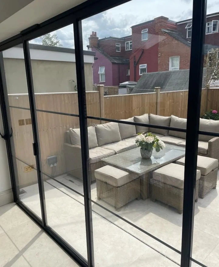 Heritage patio doors with Georgian bars