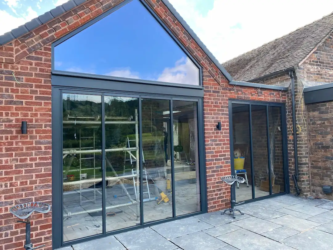 Modern home with bifolding doors