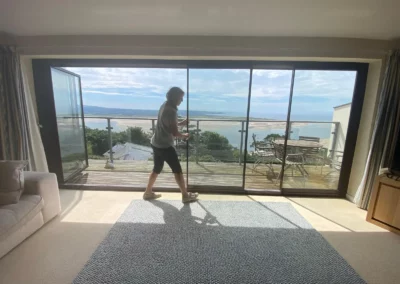 slide and pivot patio doors with glass