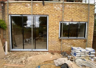 folding doors with slim frame