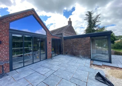 folding patio doors with ultra slim frame