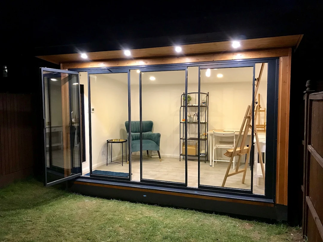 garden room slide and fold doors