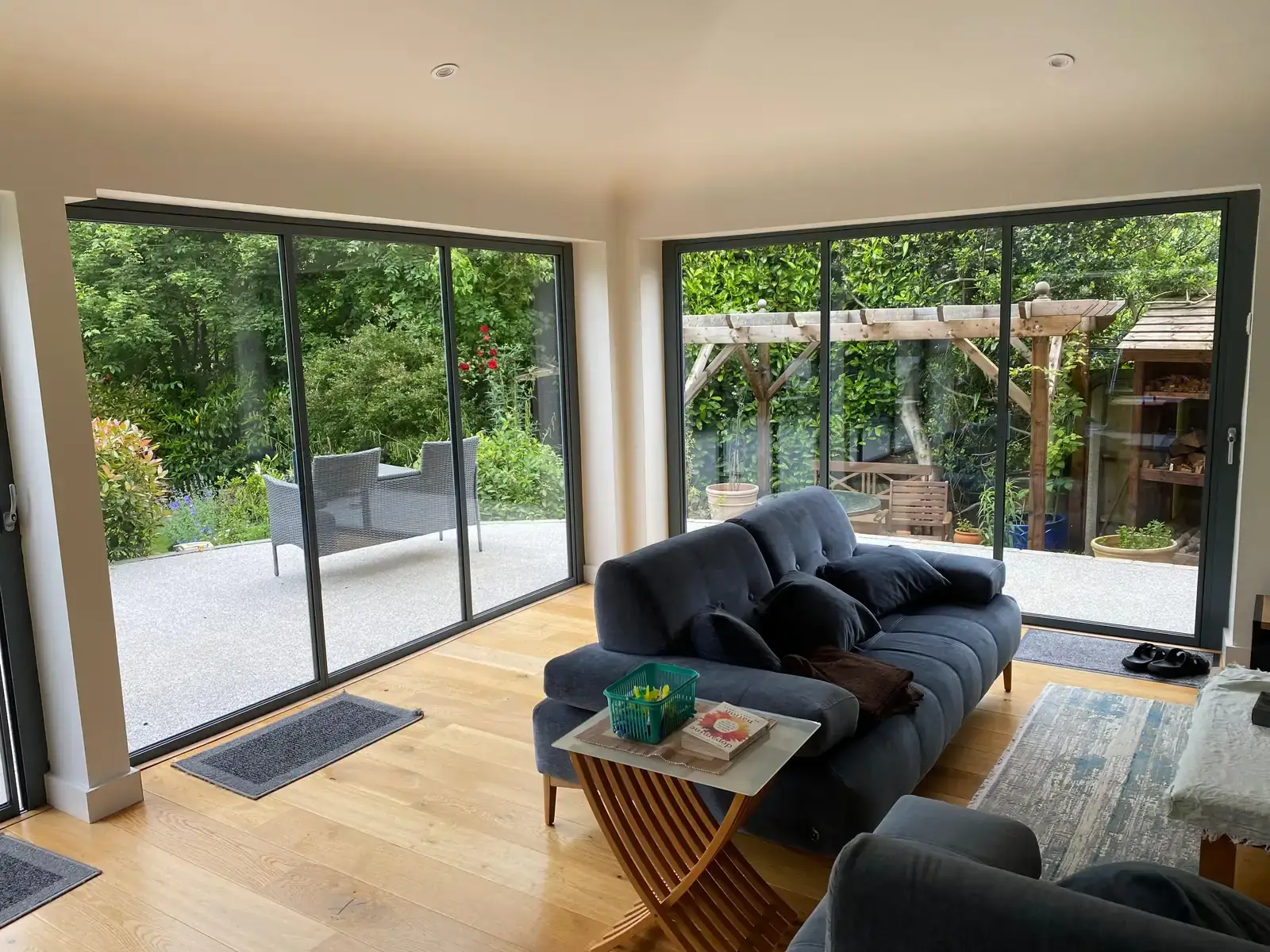 living room patio sliding doors