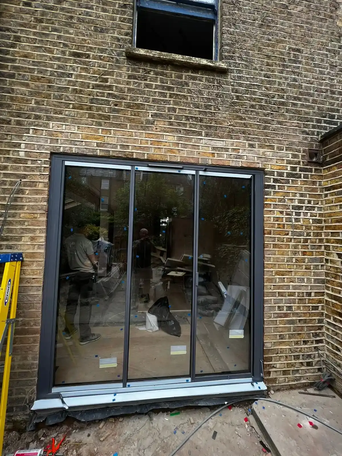 anthracite grey sliding doors period property