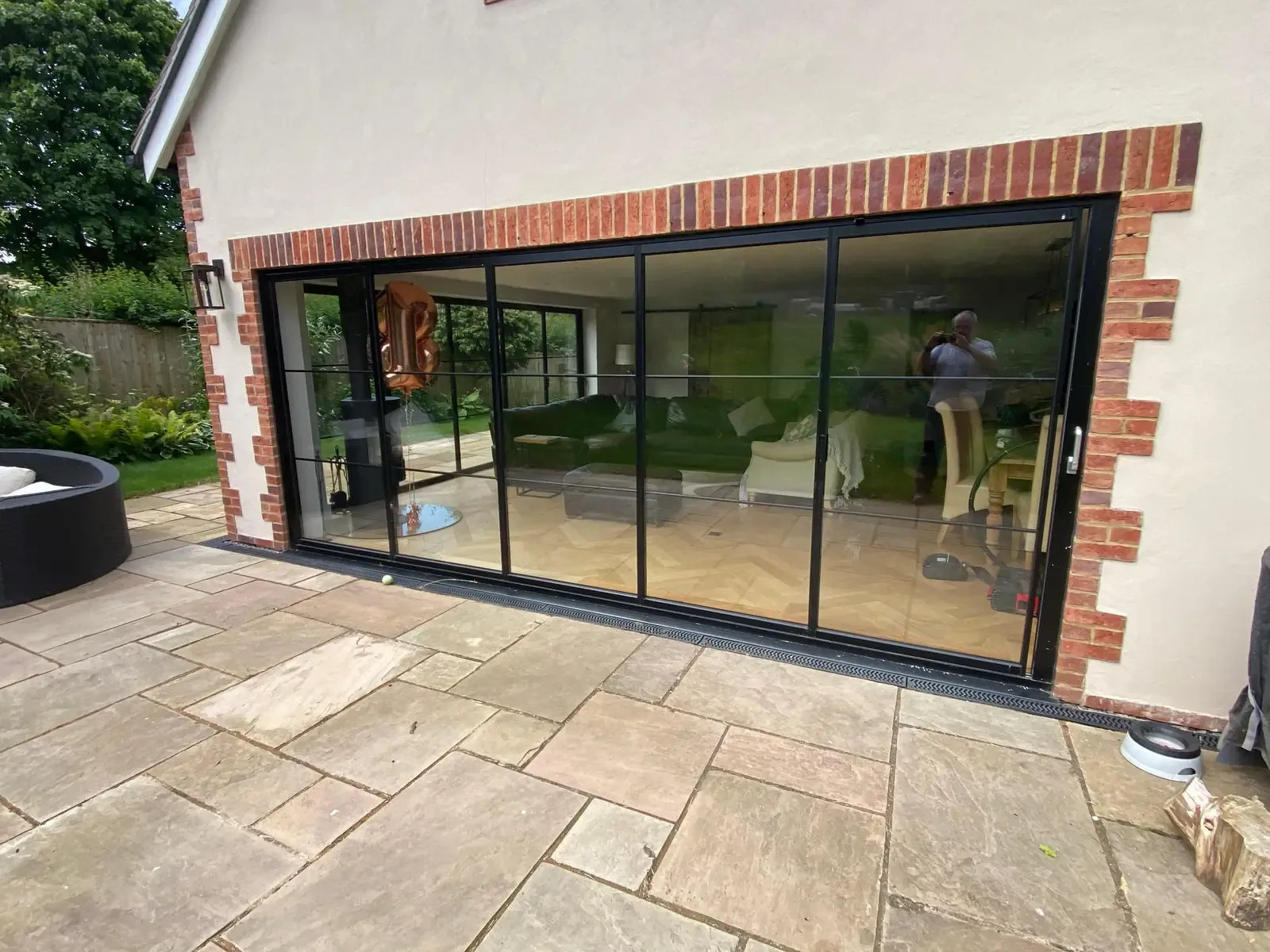 large living room heritage patio doors