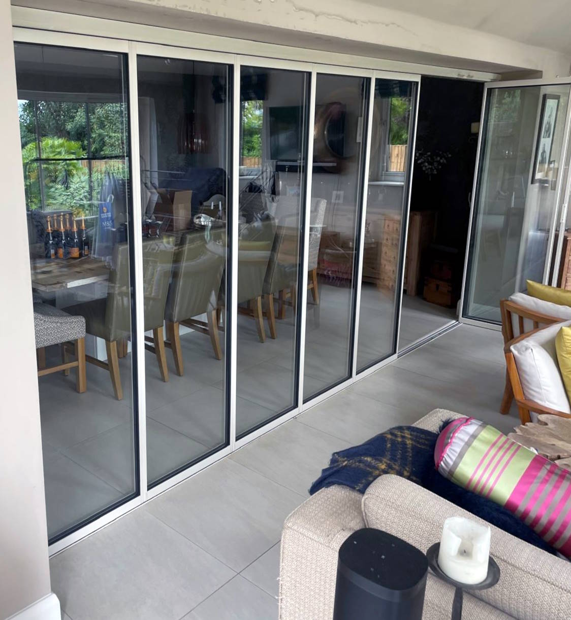 white interior sliding doors