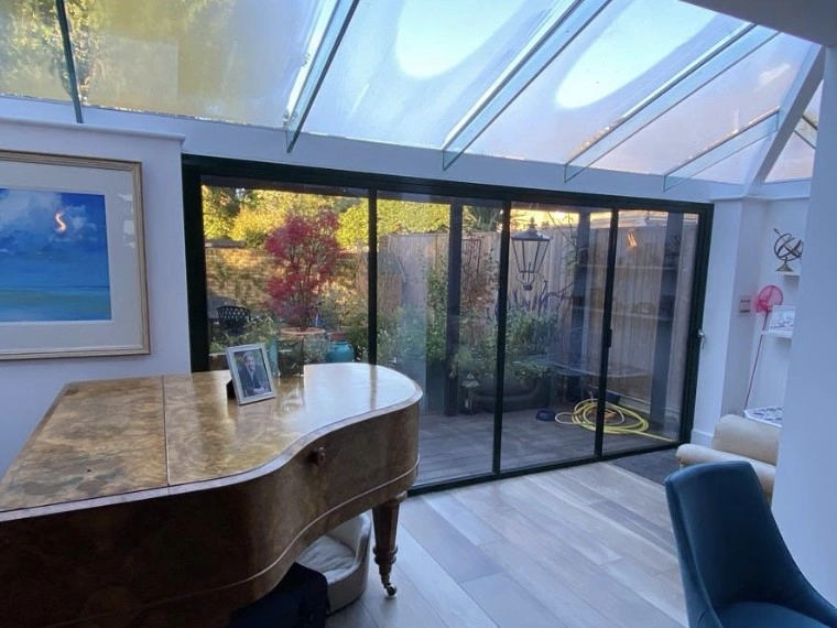 bifold glass orangery doors