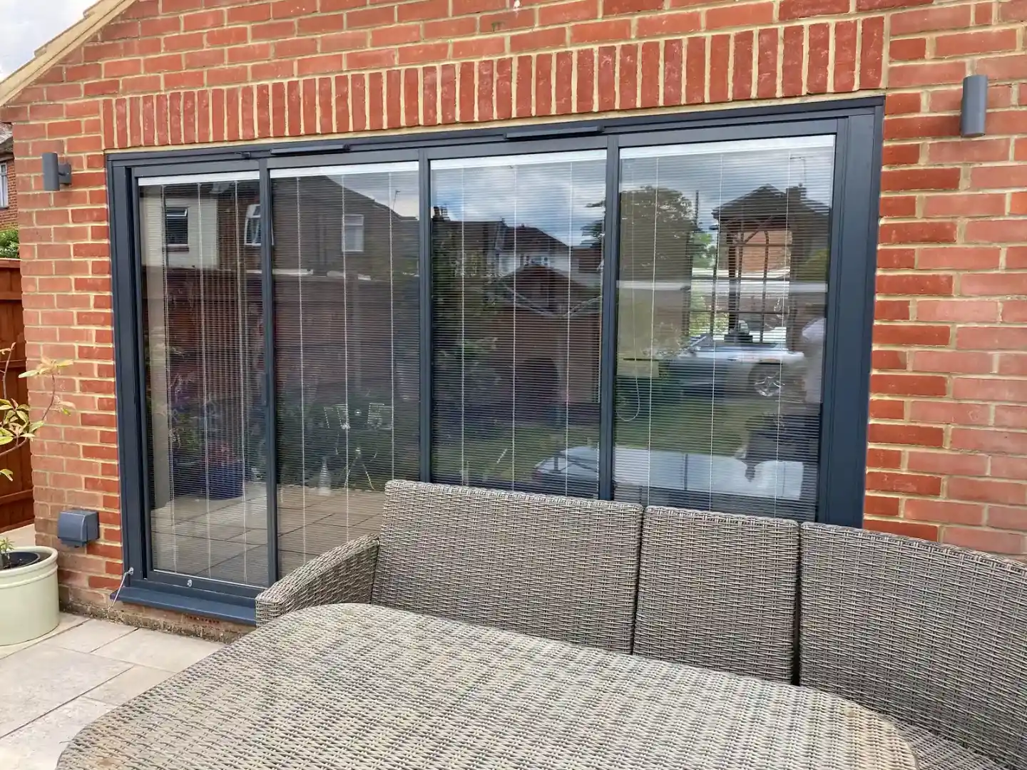 energy efficient patio doors integral blinds