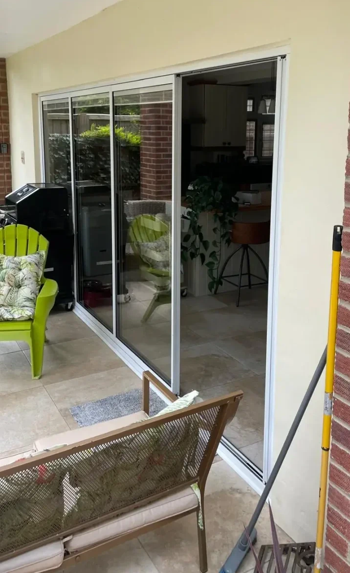 large internal bifold glass doors