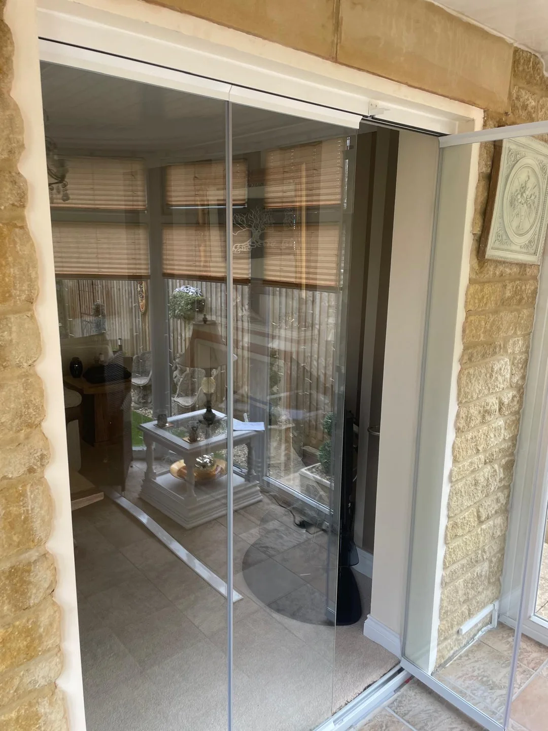 frameless bi fold glass doors