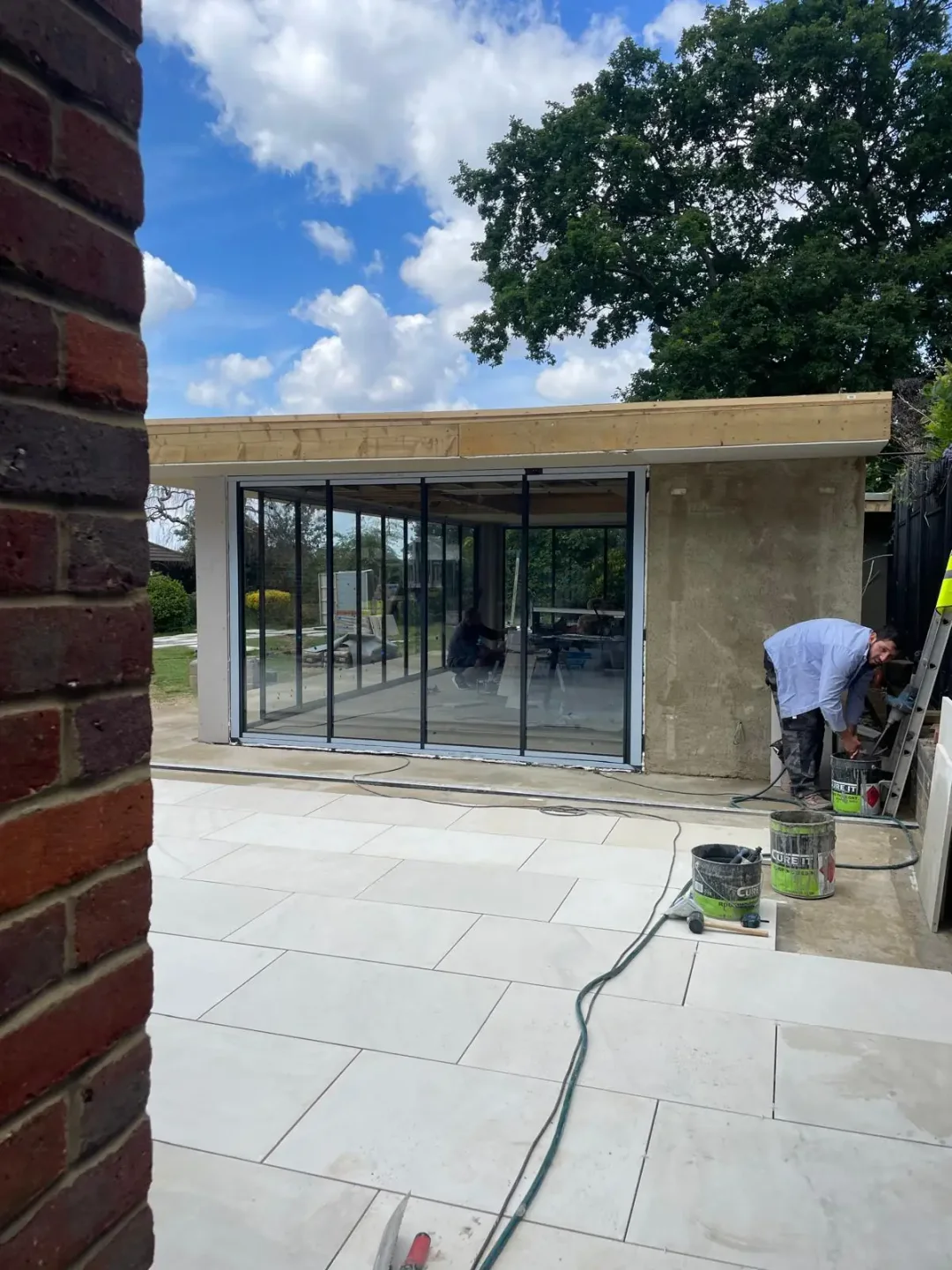 garden room extension bi fold doors