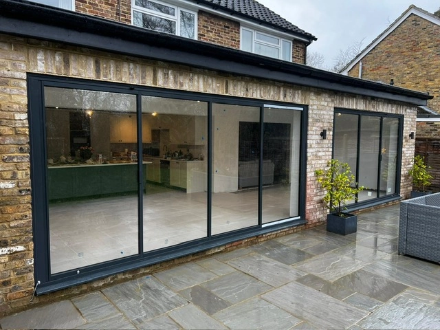 4 panel sliding patio doors