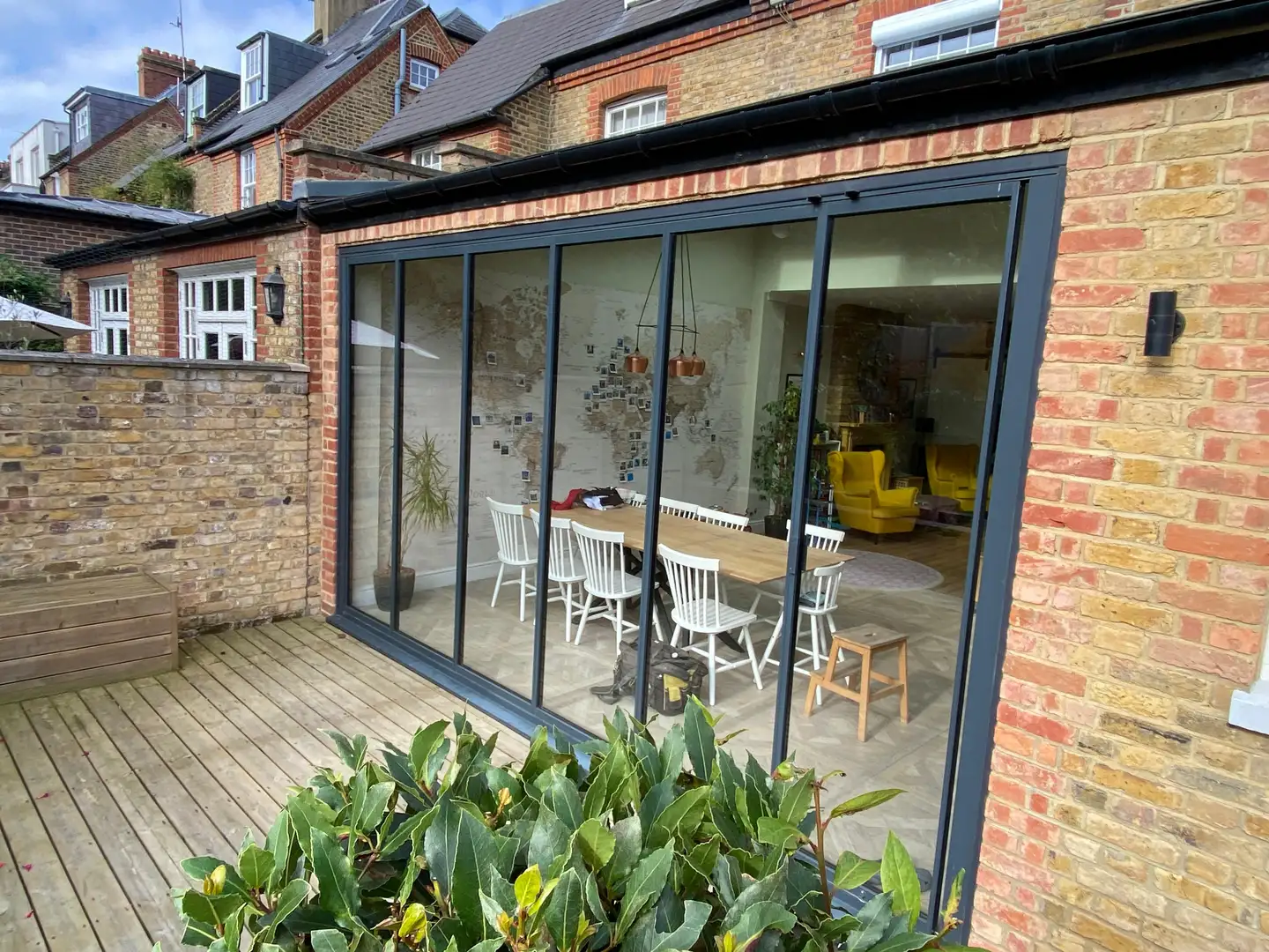 external kitchen extension sliding doors