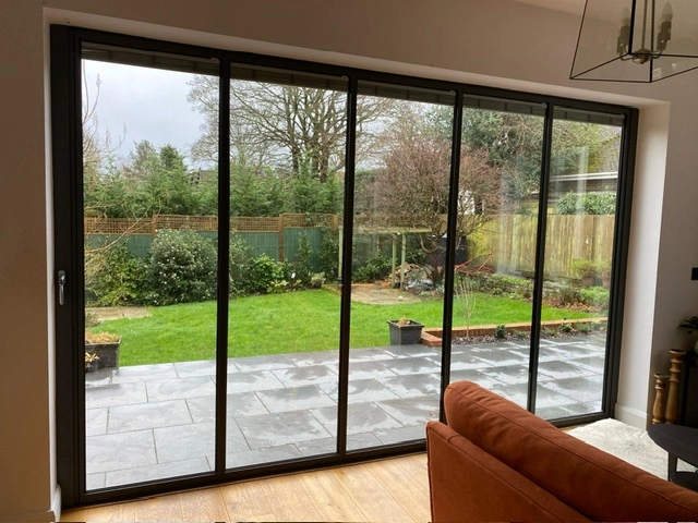 five panel folding doors