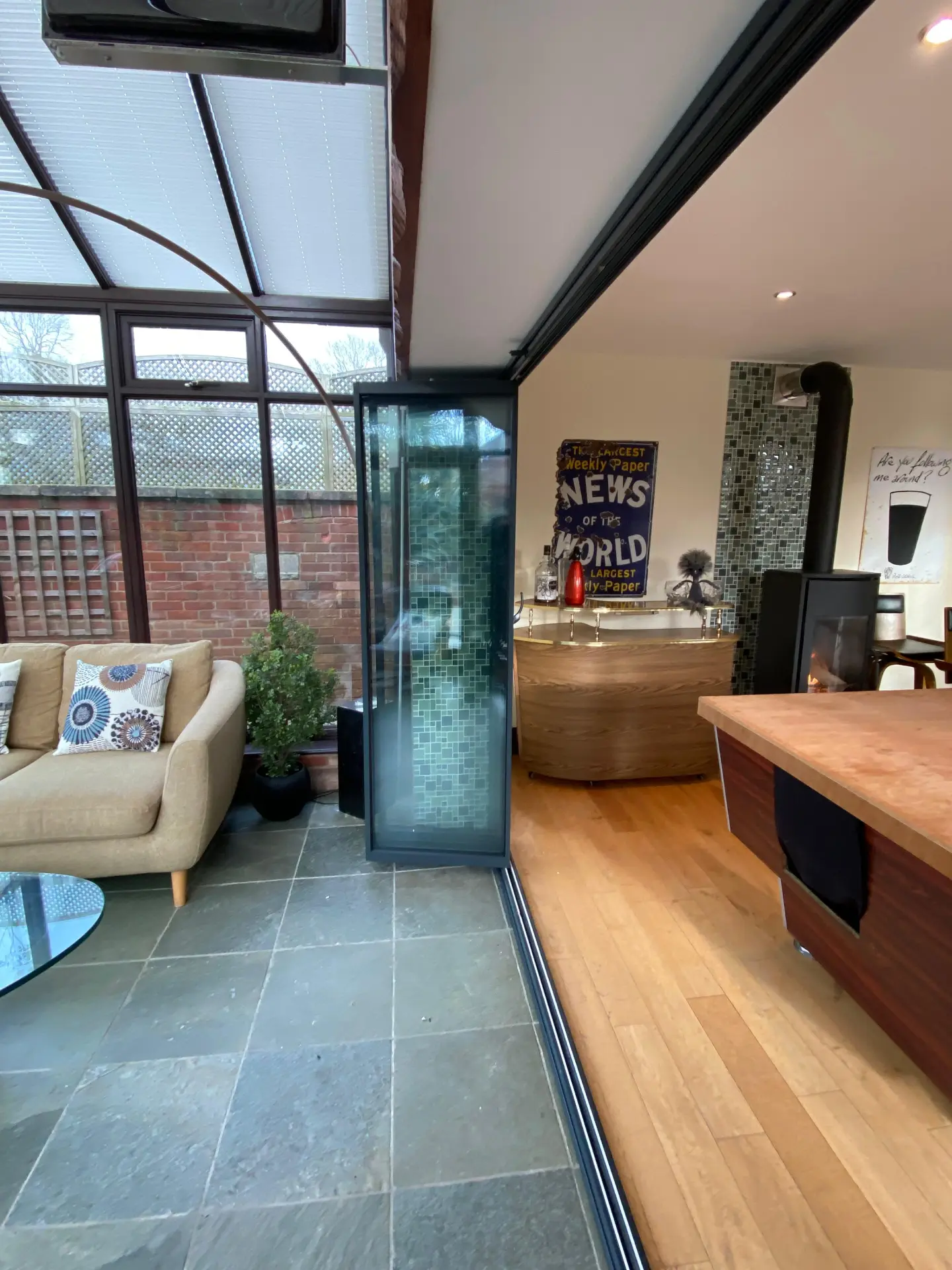 internal low threshold bifold doors