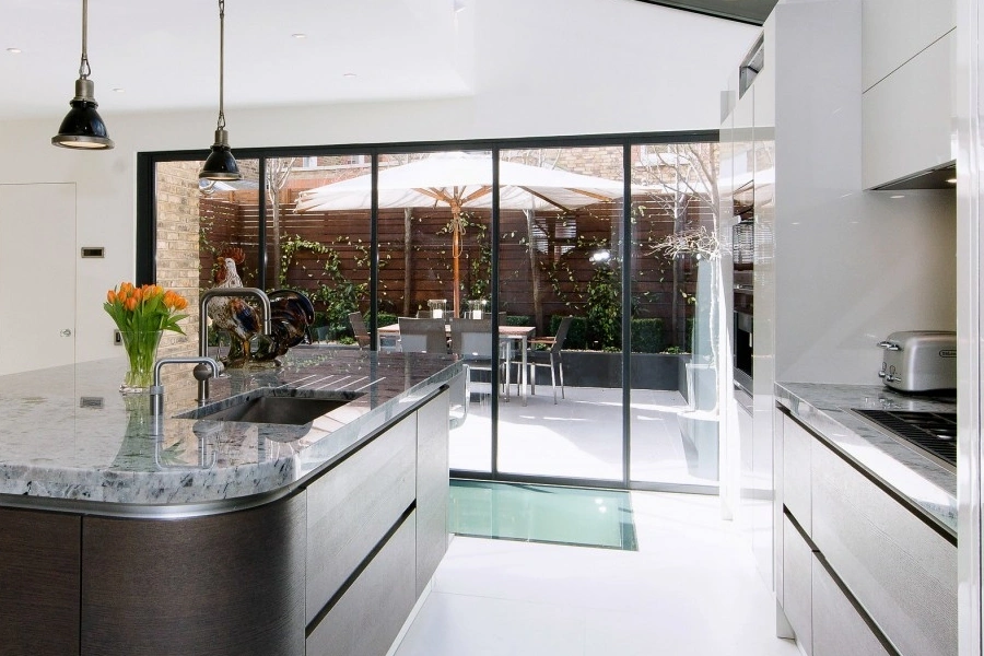 modern 5 panel bifold doors