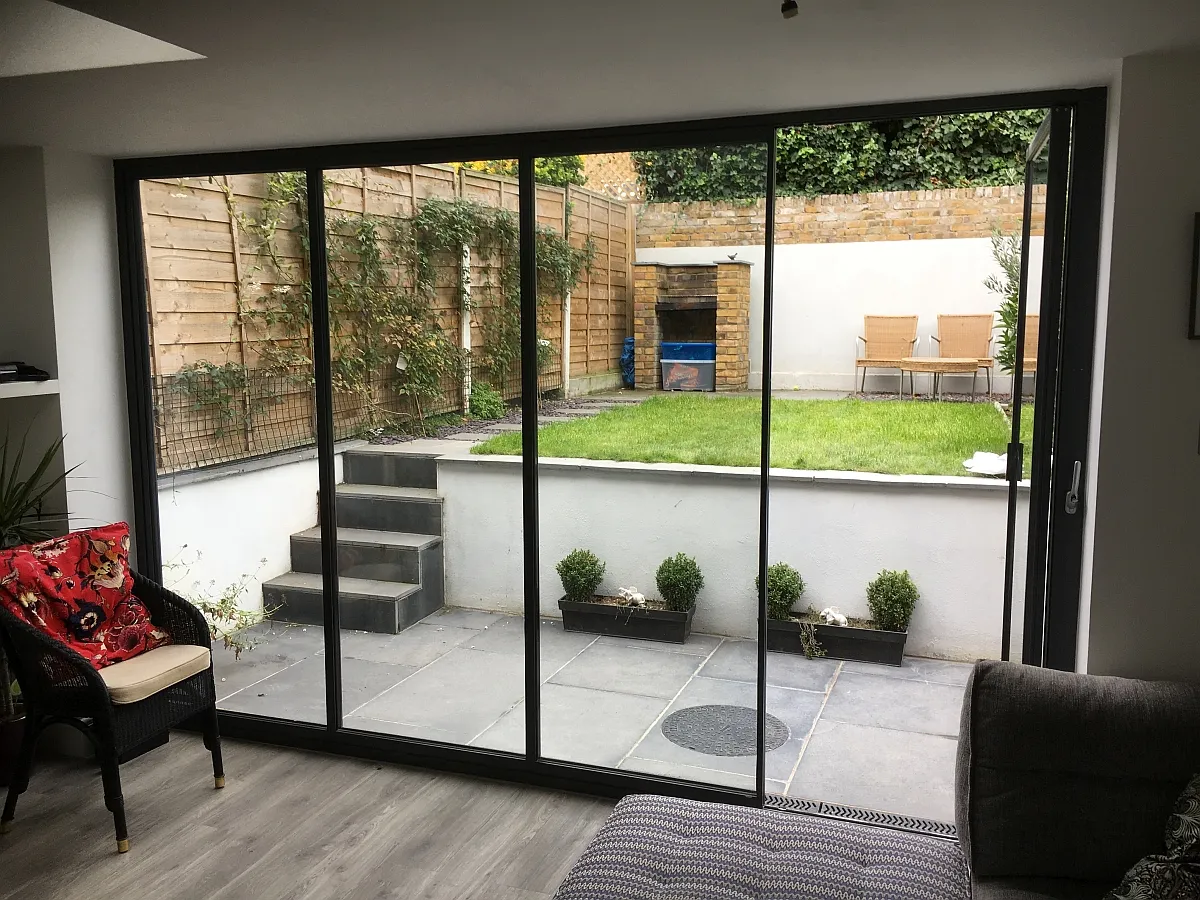 full height sliding glass doors